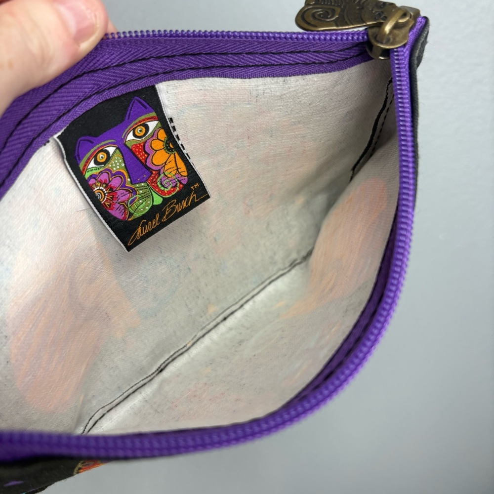 Laurel Burch Three Cats Pouch - Picture 7 of 9